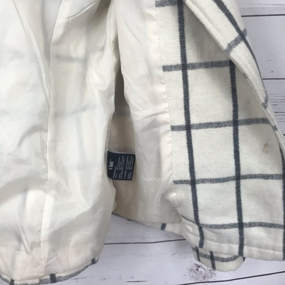 Womens Wool Blend Pea Coat Striped Size S - Picture 7 of 8